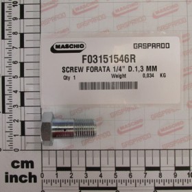 SCREW FORATA 1/4\" D.1,3 MM