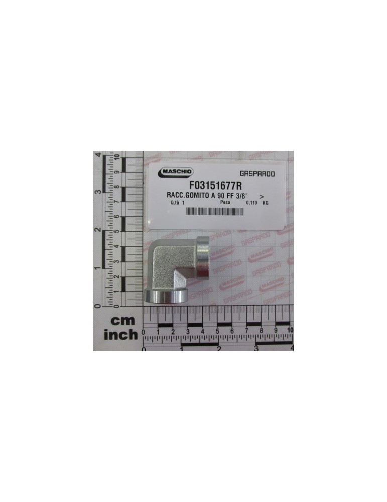 ELBOW CONN. 90Â° FF 3/8