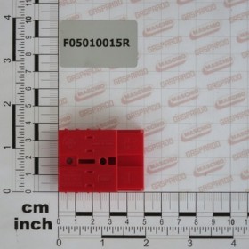 CONNECTOR 2WAY 50A RED