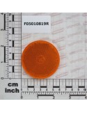 ROUND REFLECTOR D.60 YELLOW