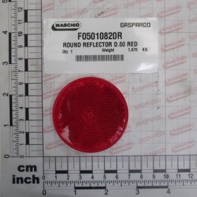 ROUND REFLECTOR D.60 RED