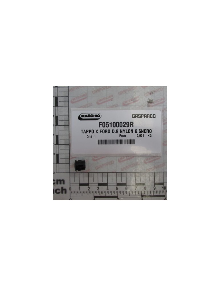 TAP FOR HOLE D.9 NYLON 6,6BLA.