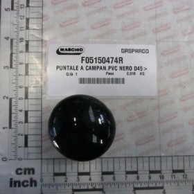PUNTALE A CAMPAN.PVC BLACK D45