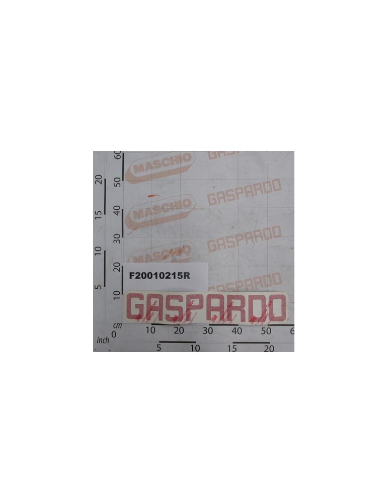 LABEL       GASPARDO  578X110