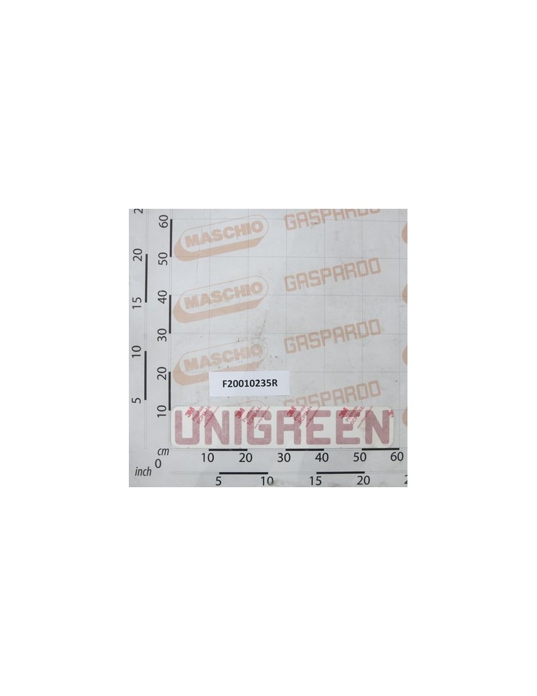 UNIGREEN STICKER 578X110