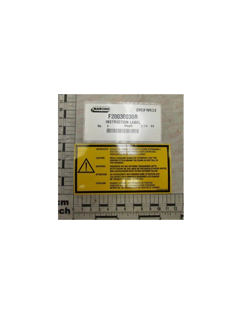 INSTRUCTION LABEL