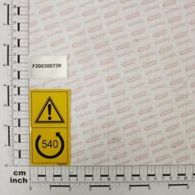 LABEL ANTI-CLOCKWISE 540RPM