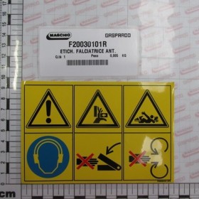 LABEL SICKLE BAR FRONTAL