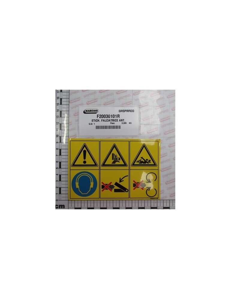 LABEL SICKLE BAR FRONTAL
