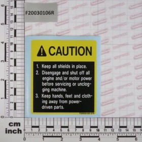 DECAL. TRACTOR OFF