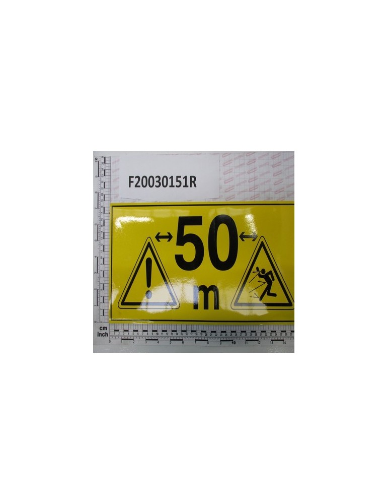 SELFSTICKLABEL DISTANCE \"50 M\"