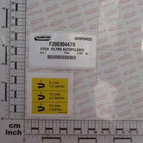 SELF-CLEANING FILTER STICKER