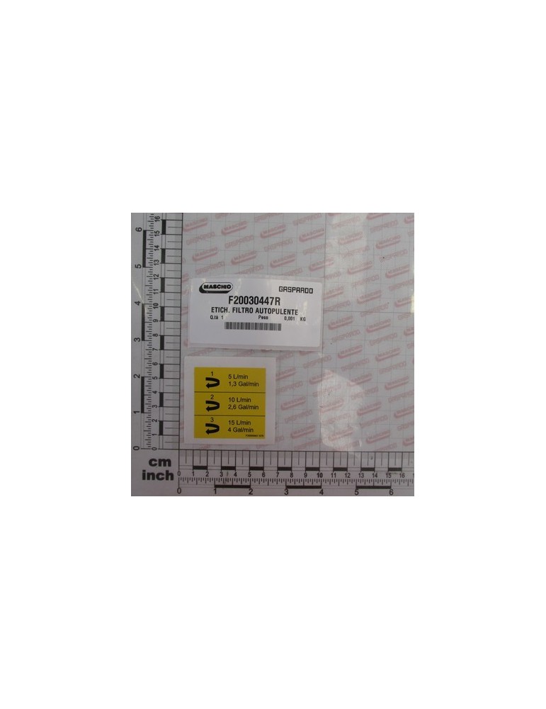 SELF-CLEANING FILTER STICKER