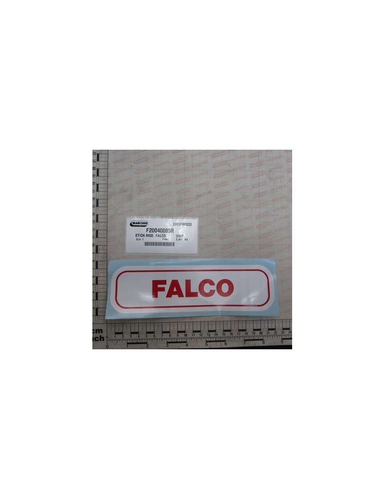 MOD. LABEL \"FALCO\"