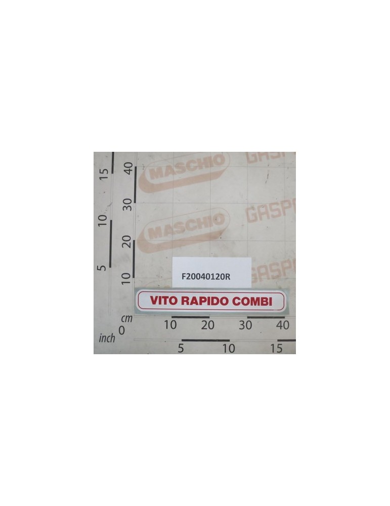 LABEL  VITO RAPIDO COMBI UNIF