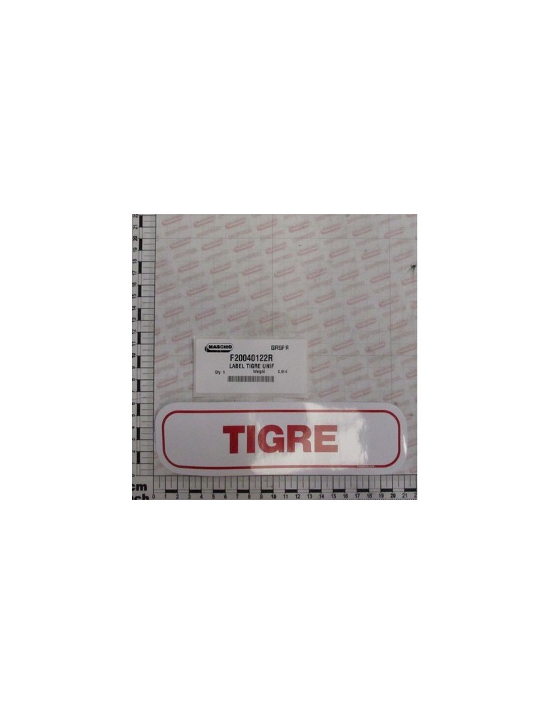 LABEL TIGRE UNIF