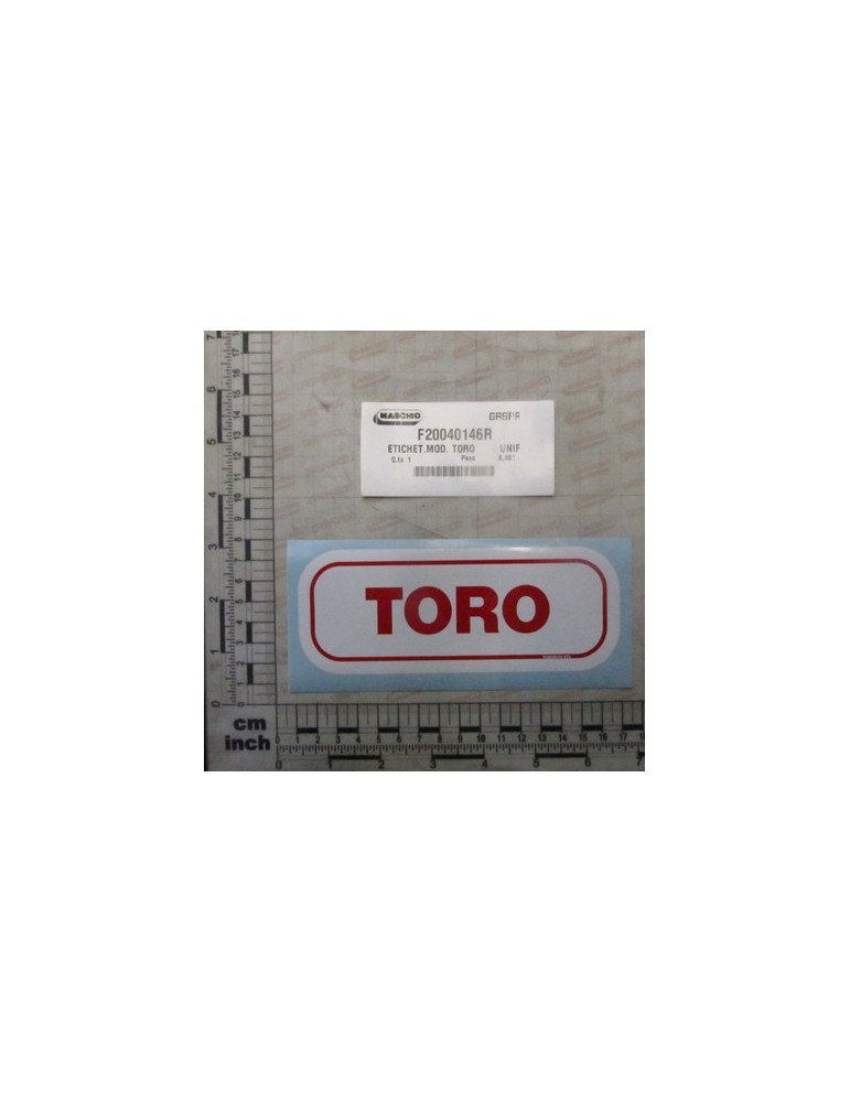 LABEL TORO MODEL