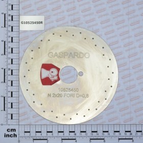 REAR DISK 2X20 HOLES.D.0.8 S.P