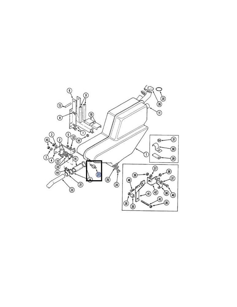 Case IH Amortizor Rezervor 1265393C1
