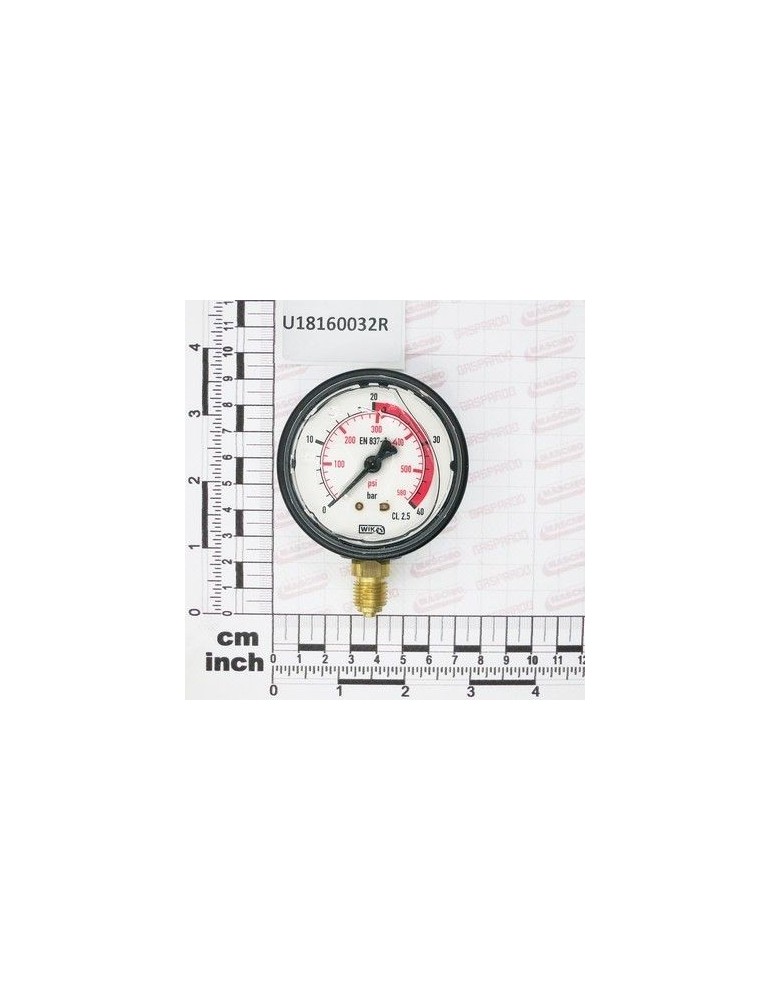 Maschio Gaspardo MANOMETRO ABS 0-40 20BAR RADIA U18160032R