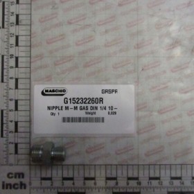 NIPPLE M-M GAS DIN 1/4 10-L
