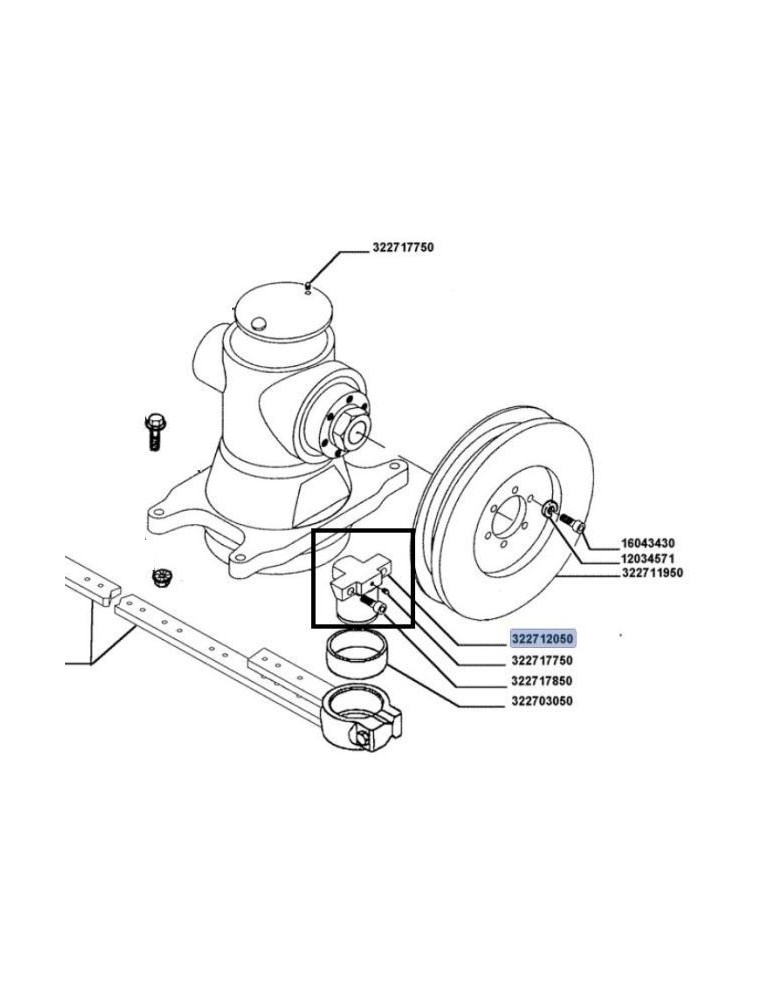 Laverda Suport 322712050