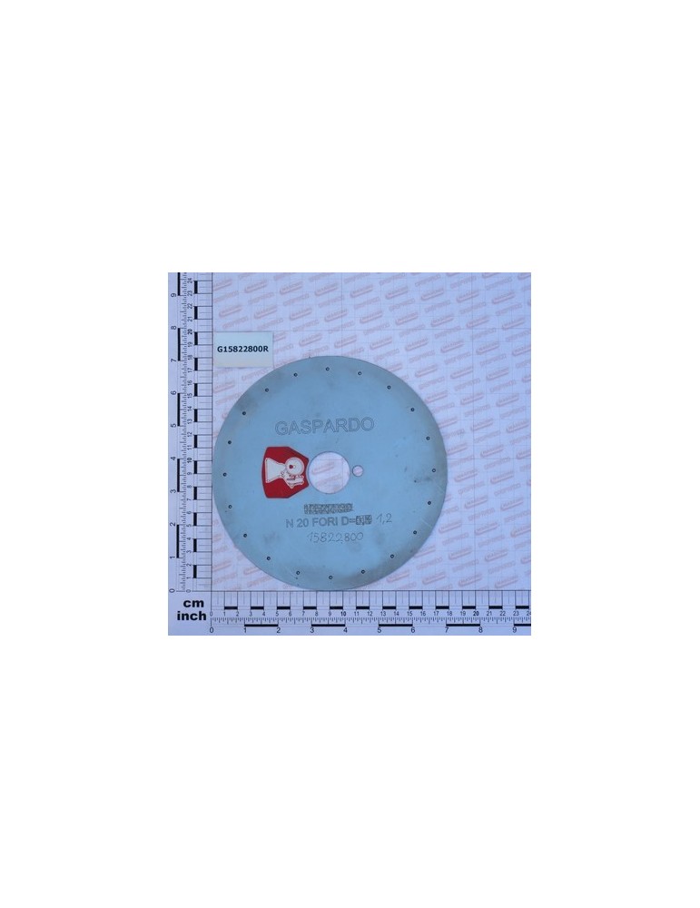 STEEL DISK 20 HOLES D 1,2