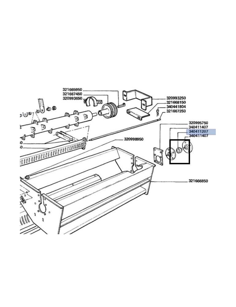 Laverda Rulment 003404112070 412441
