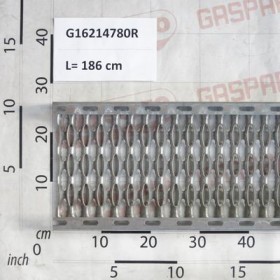 FOOTBOARD 250X1860X58 THK2 ZN