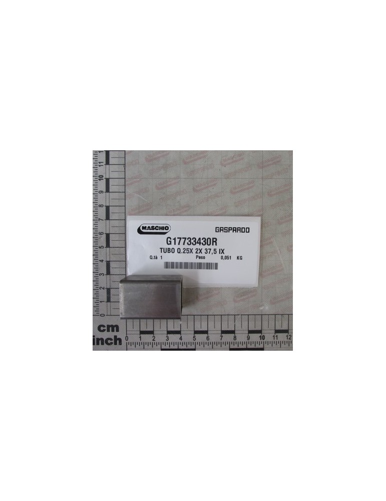SQ.TUBE 25X 2X 37,5 IX