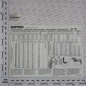 LABEL TABLE SEEDING DP400