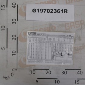 LABEL TABLE SEEDING DP600