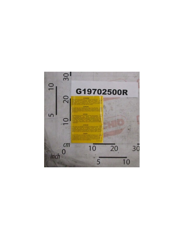 LABEL\'ATTENTION SEEDING TEST\'