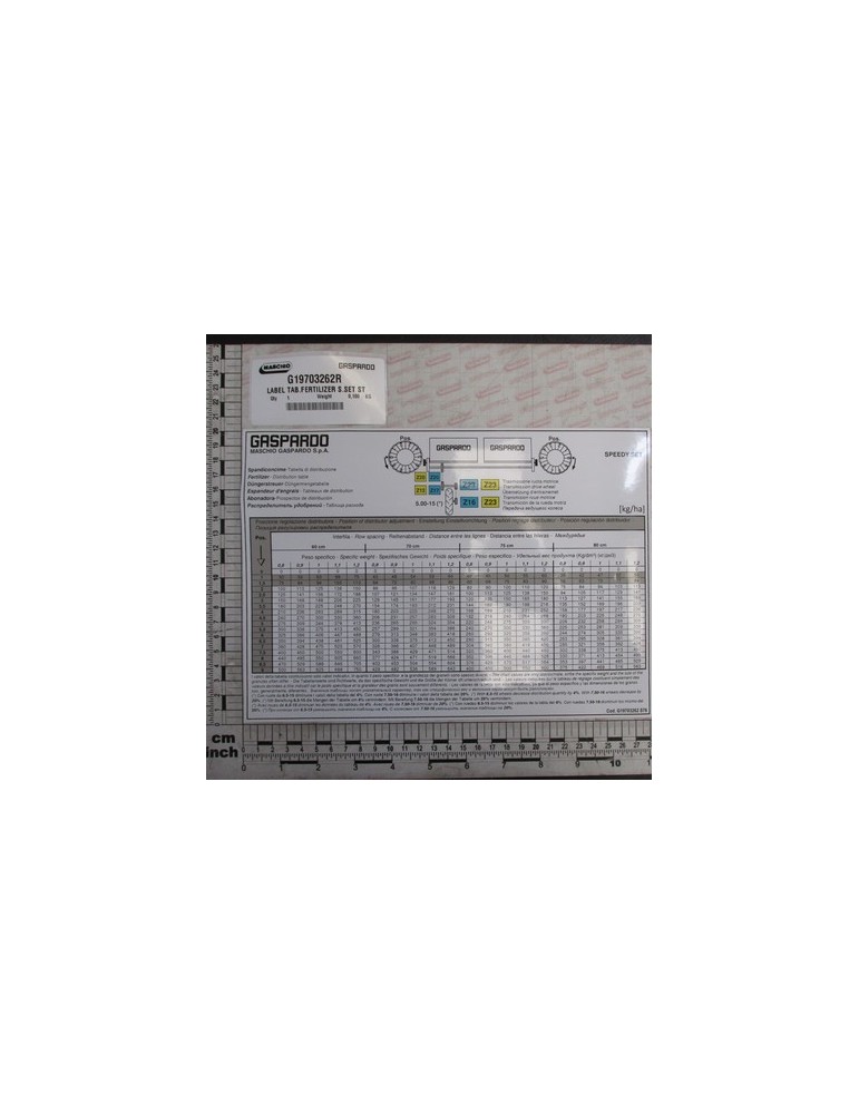 LABEL TAB.FERTILIZER S.SET ST