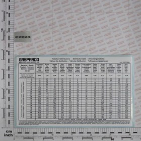 LABEL TAB. SEED.S-SC300 22ROW