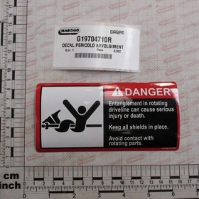 DECAL.DANGER ROTATING PARTS