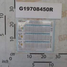 DISTRIBUTOR CHART 8P 30L