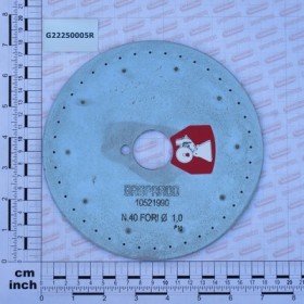 DISK 40 HOLES D.1-0 SV LM