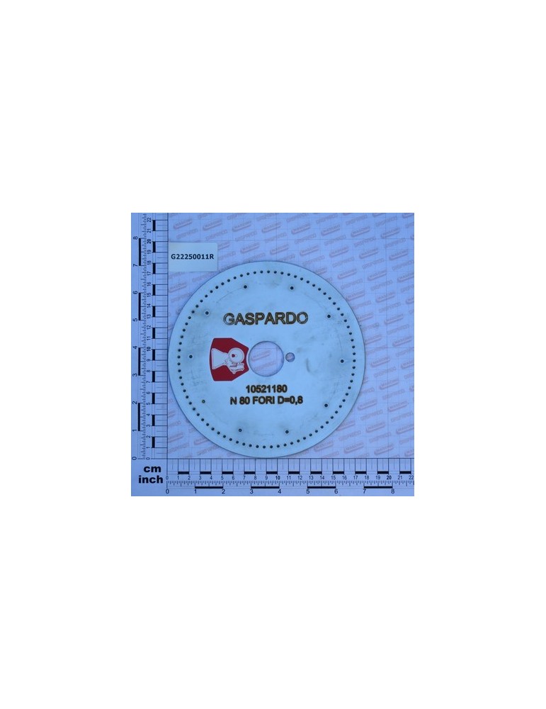 DISK 80 HOLES D.0-8 SV LM