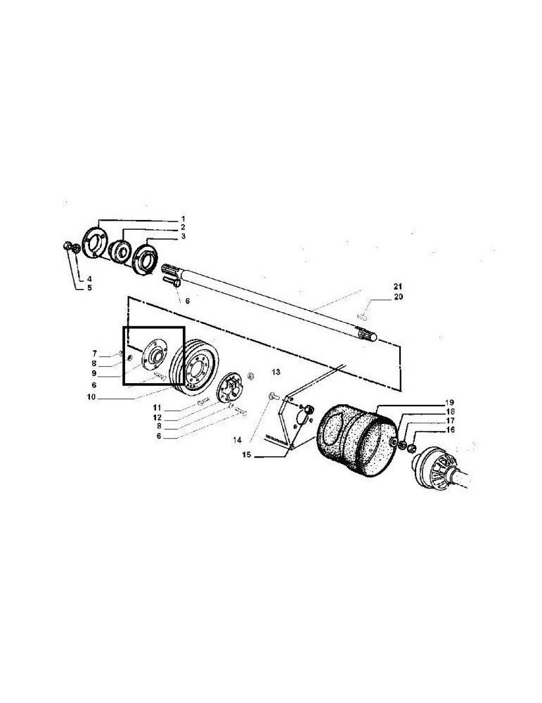 Laverda Flansa cu Rulment 400855487