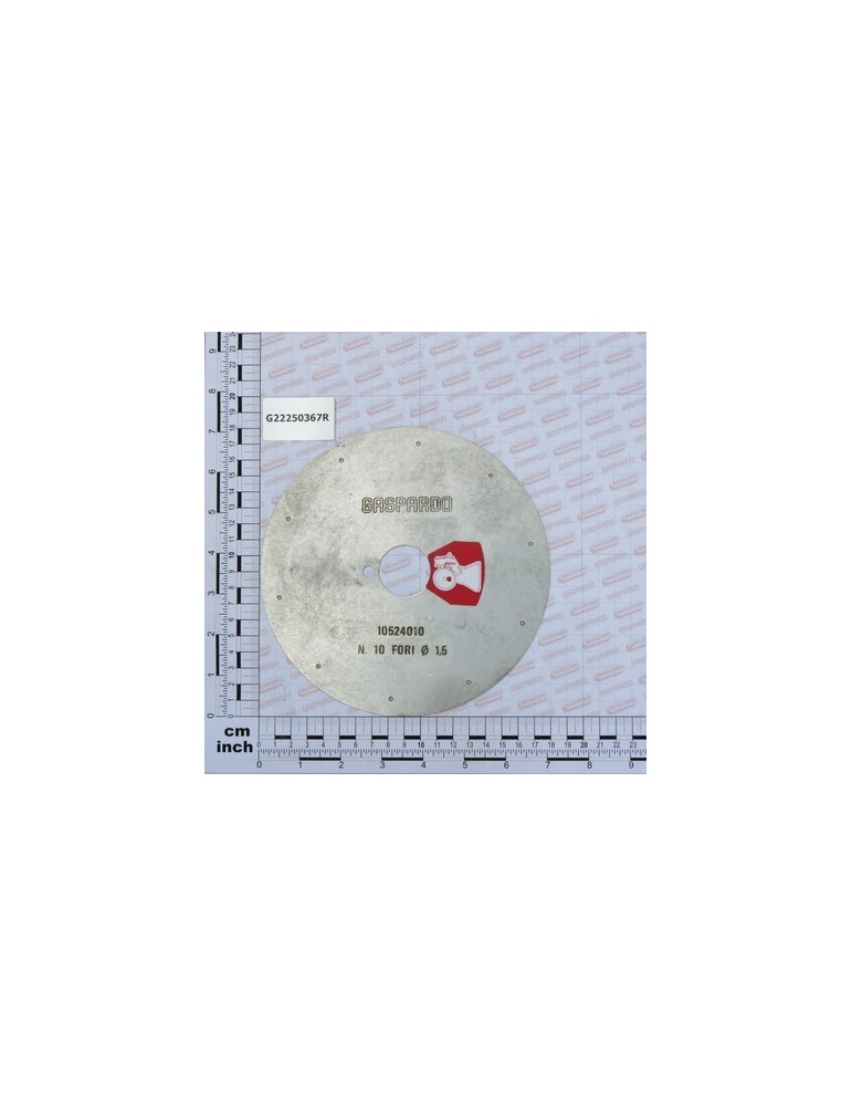 DISK 10 HOLES .D.1-5 S.PI.SV L