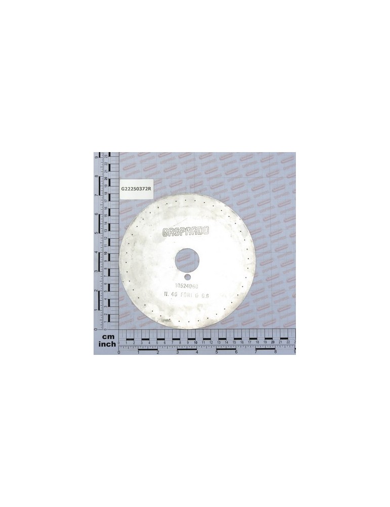DISK 40 HOLES D.0-6 S.PI.SV LM
