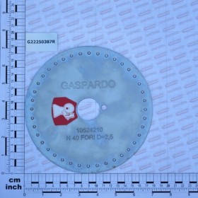 DISK 40 HOLES D.2-5 S.PI.SV LM