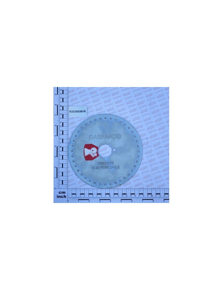 DISK 40 HOLES D.2-5 S.PI.SV LM