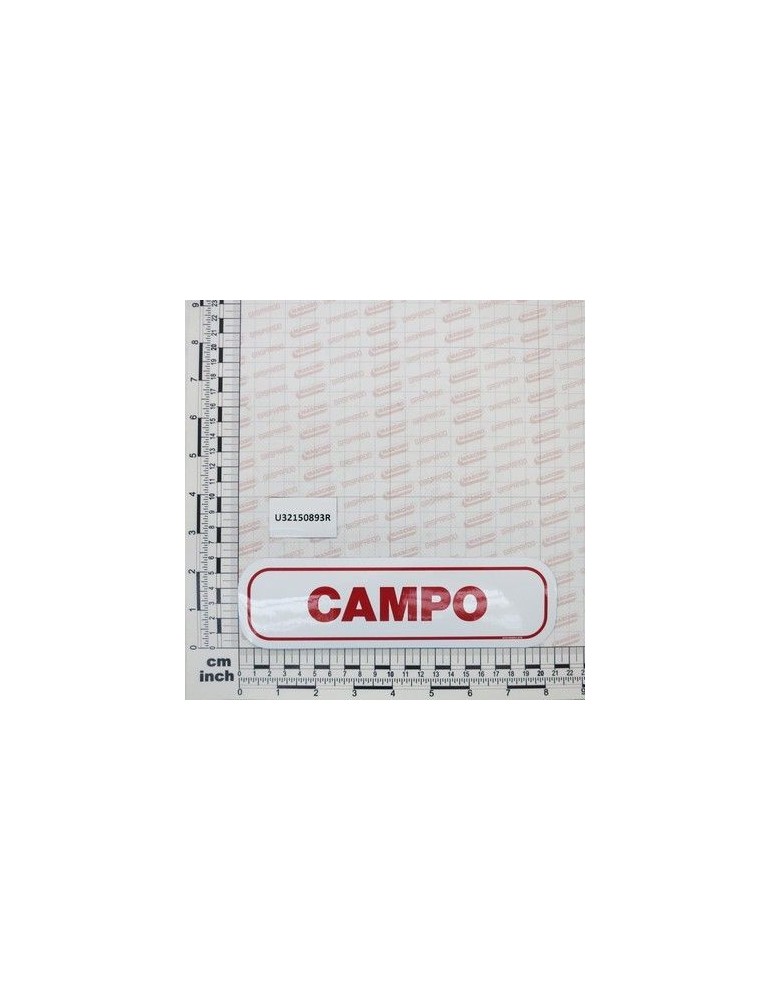 Maschio Gaspardo ADESIVO CAMPO T22,5 210X60 - U32150893R