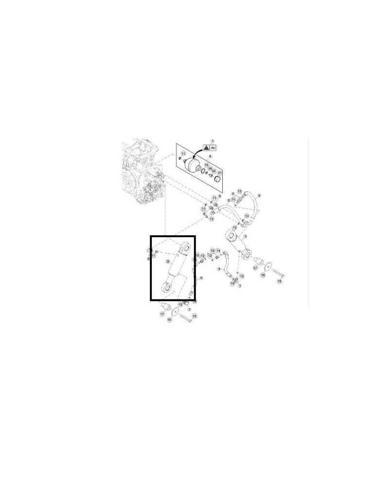 John Deere Cilindru Hidraulic Dreapta RE186112