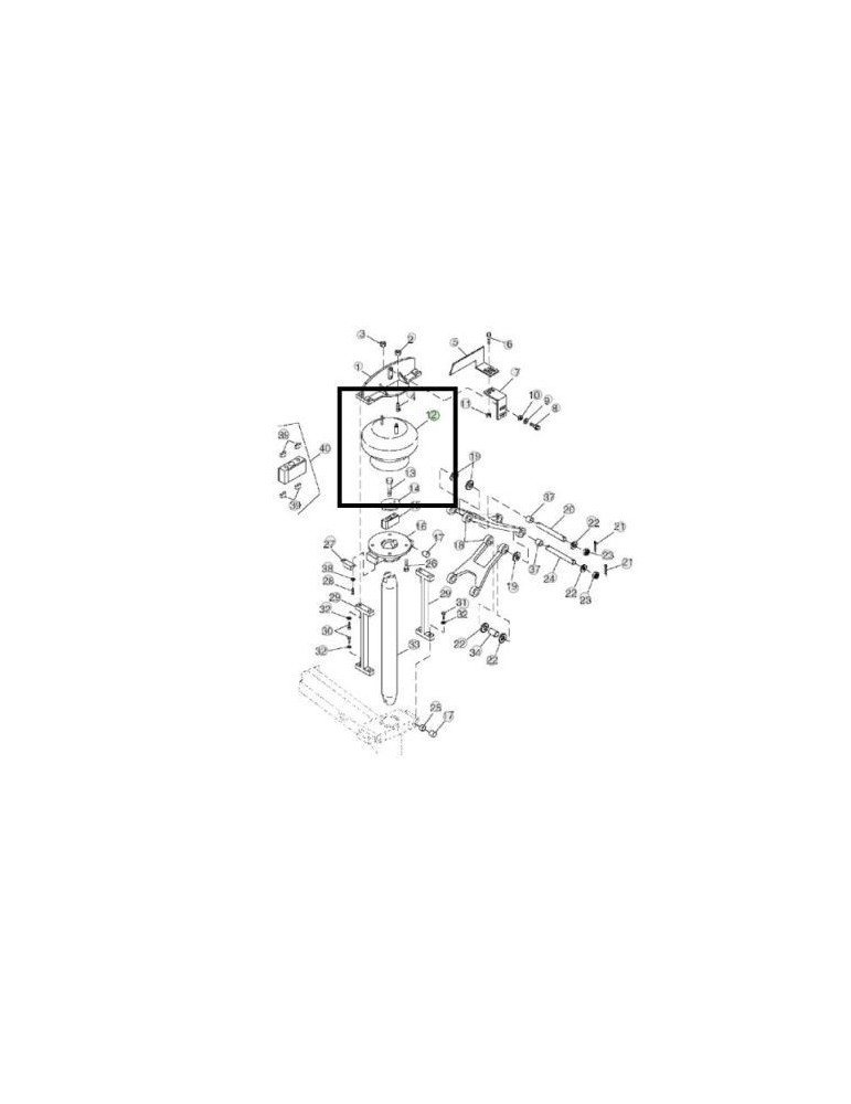 John Deere Perna Aer Fata AN205362