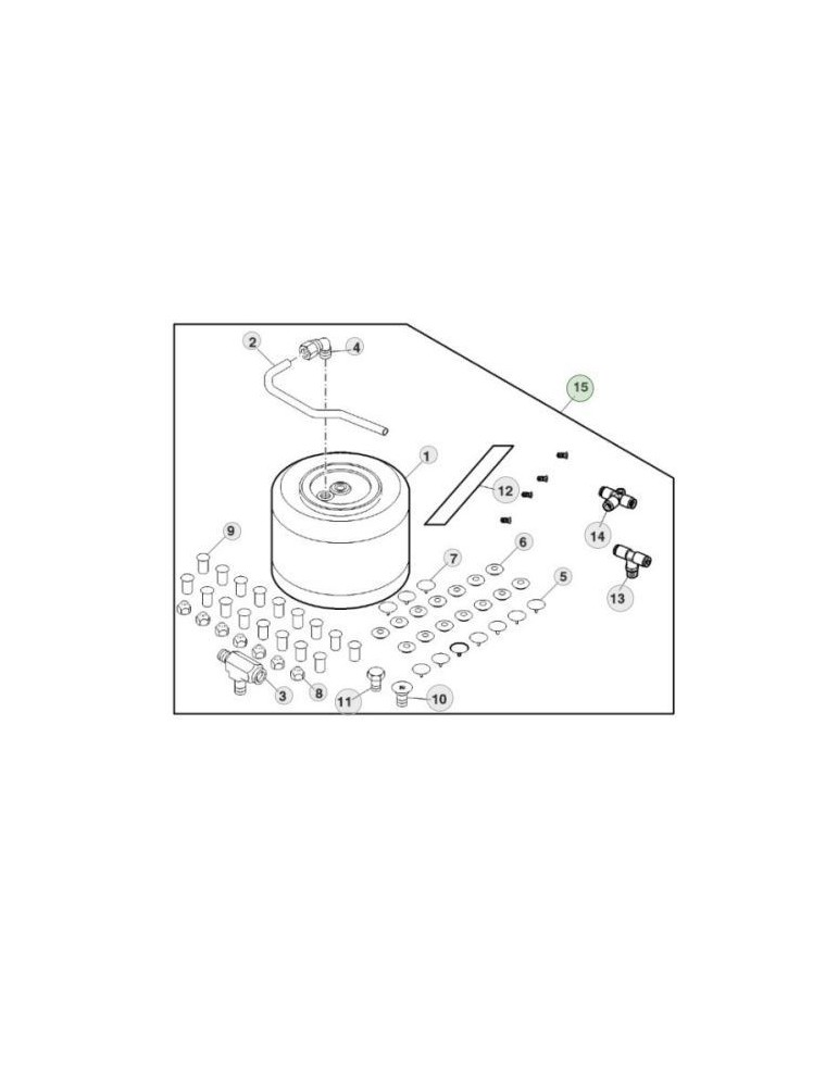 John Deere Perna Aer Scaun RE331277