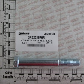 SCR.M16X 2X130 LEFT U5737 8.8