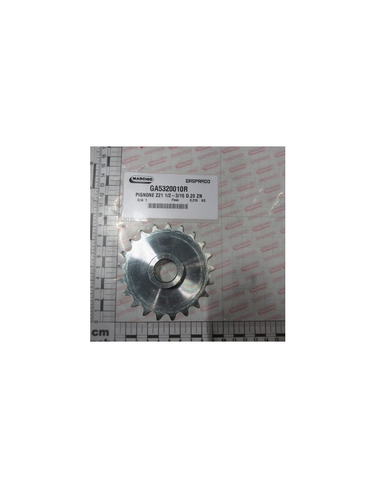 PINION Z21 1/2-3/16 D.20 GALV.